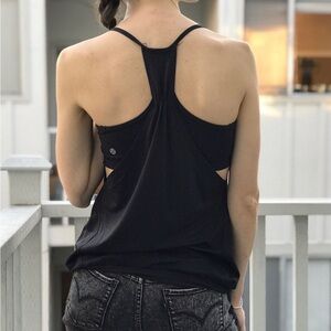 Lululemon No Limits bra tank top built in bra Racerback -size 8